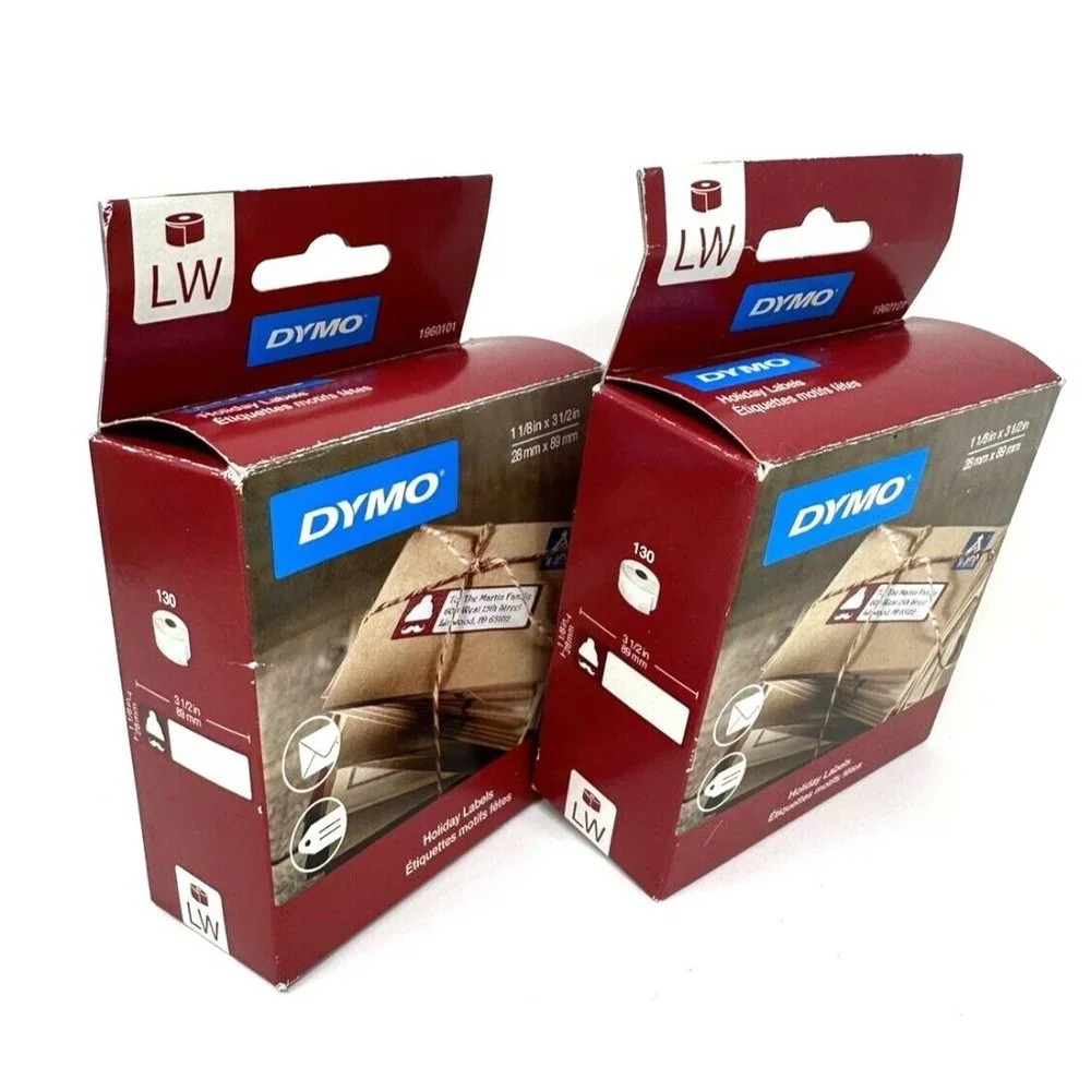 DYMO LW Holiday Christmas Address Labels 1-1/8 x 3-1/2
